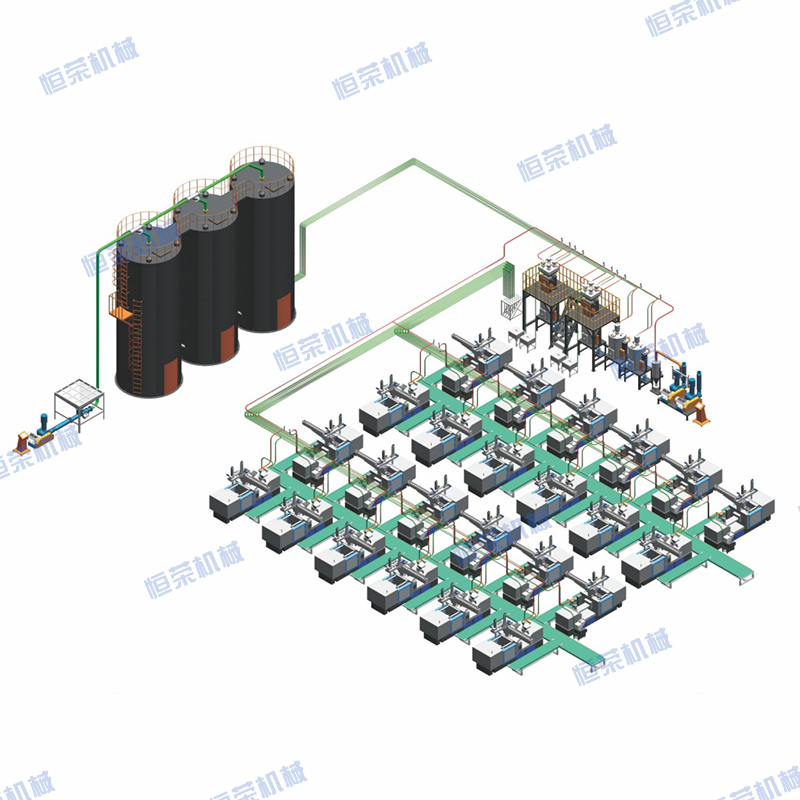 正壓輸送系統_注塑機集中供料系統_粉體集中供料